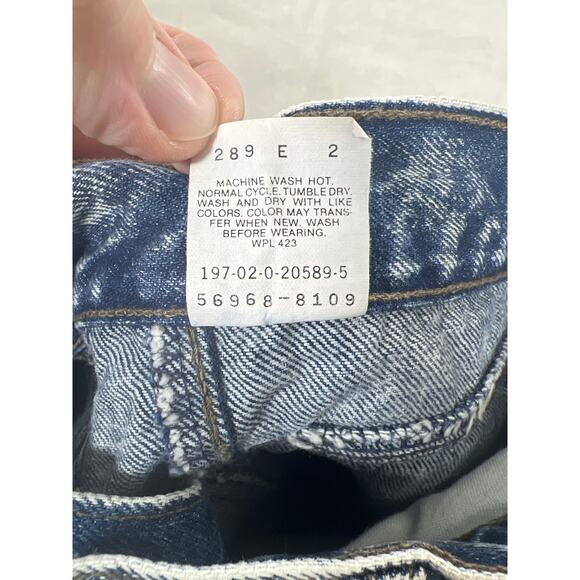 Vtg 80s Levi's 900 Series Acid Wash Jeans High Rise Mom Zip Ankle Gray Tag Yoke - Picture 8 of 10